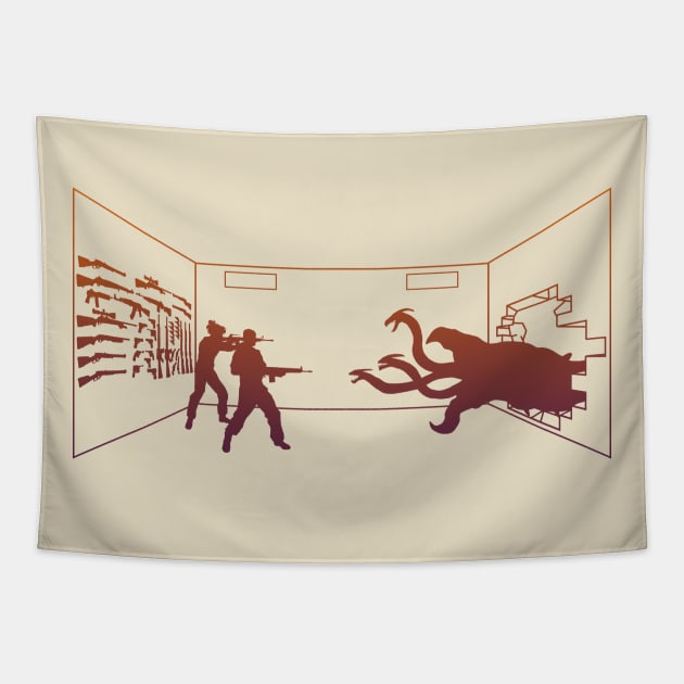 The Wrong Rec Room Tapestry by CCDesign