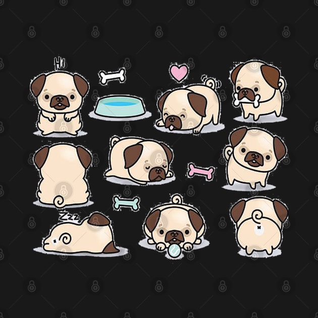 Cute little pugs 2 by longford