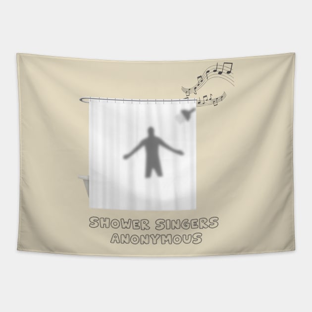 Shower Singers Anonyomous Tapestry by ForbiddenFigLeaf