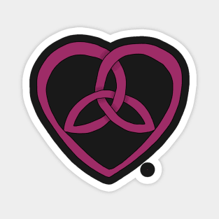 Pink Triquetra Heart Magnet