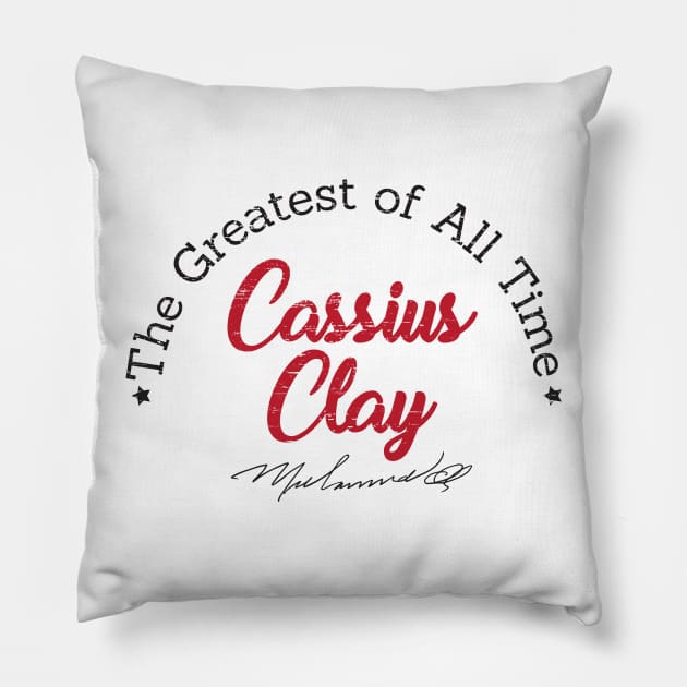 Cassius Clay Pillow by enricoalonzo