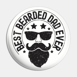 Best Bearded Dad Ever Pin