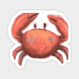 Cute Crab Drawing Magnet