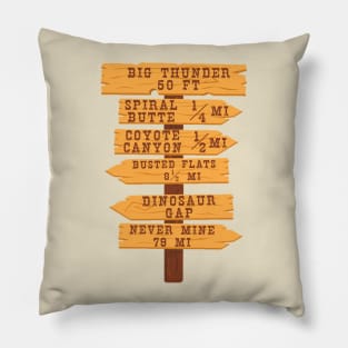 Big Thunder Signs Pillow