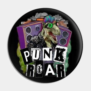 Punk Roar Trex Punk Pin