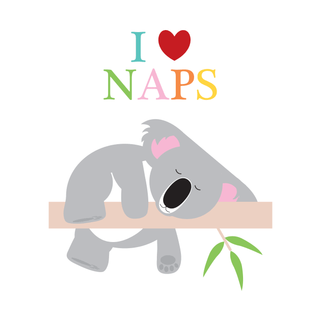 I heart naps koala by creativemonsoon