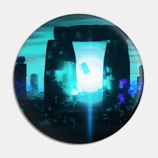 Futuristic Stonehenge Pin