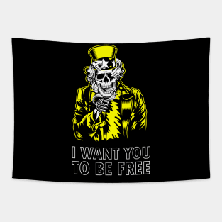 Uncle Sam Ancap Tapestry