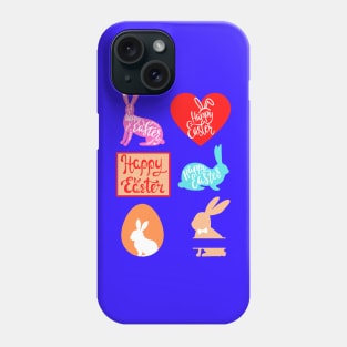 Colorful Easter stickers package Phone Case