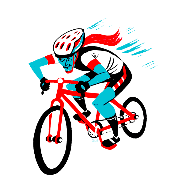 Female Cyclist by CoolCharacters