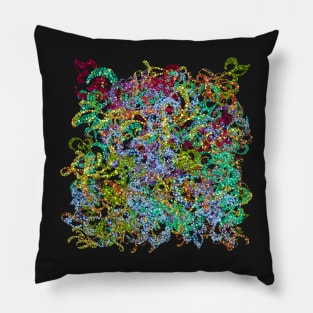 circle fill ornament stochastic Pillow