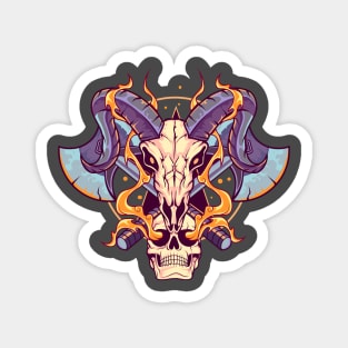 Baphomet Skull Magnet