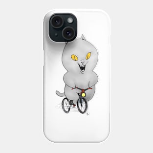 Cat on a Bicycle Phone Case