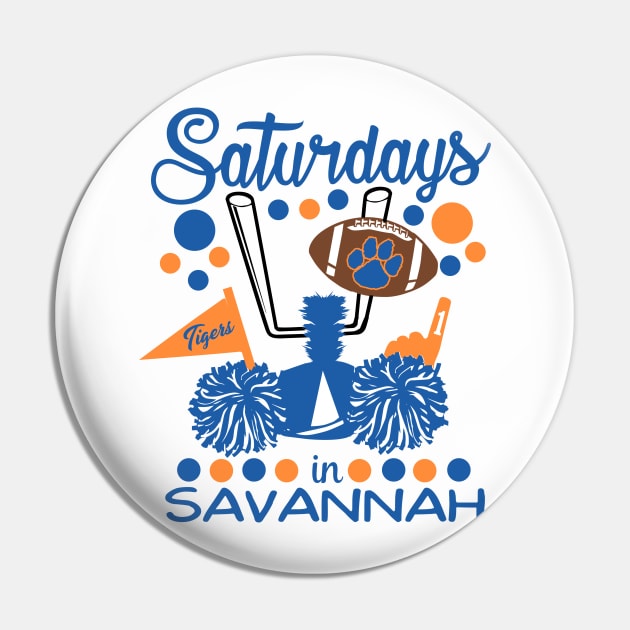 Saturdays in Savannah - Savannah State Tigers Pin by deepsouthsweettees