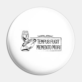 Latin saying - Tempus Fugit Memento Mori Pin