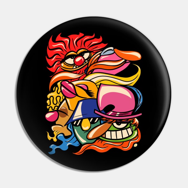 Electric Mayhem Lips Edition Pin by UzzyWorks