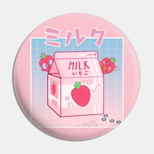 90s japanese aesthetics retro strawberry milk shake anime kawaii Pin