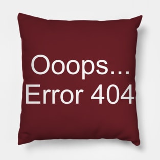 Ooops... Error 404 Pillow