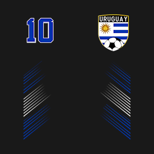 Uruguay Soccer Fans Jersey Uruguayan Flag Football Lovers T-Shirt