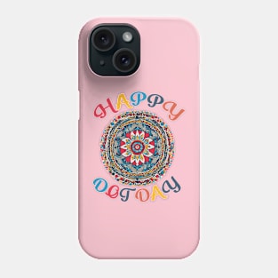 Happy dot day flower circle Phone Case