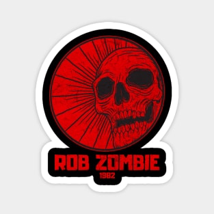 skull red rob zombie Magnet