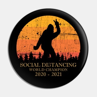 Social Distancing World Champion 2020 - 2021 🥇 ✅ Pin