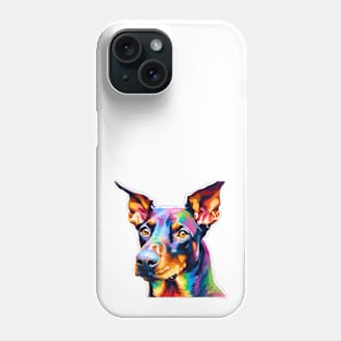 Pop-Art Doberman Pinscher Impressionism Phone Case