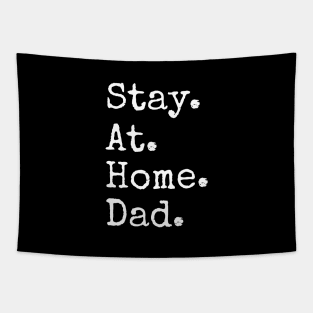 Stay-At-Home Dad, Period, White Text Tapestry