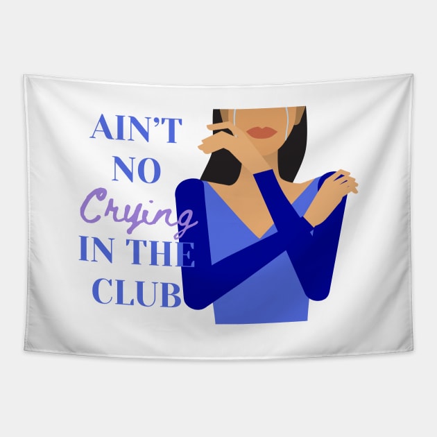 Crying in the Club | Inspired by Camila | Girl Illustration | Gift for Camilizers Tapestry by mschubbybunny