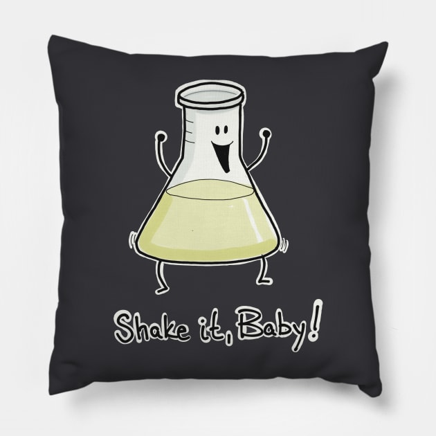 Dancing flask Pillow by TRJ NOLA