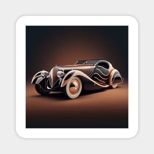 Art Deco Style Cars Magnet