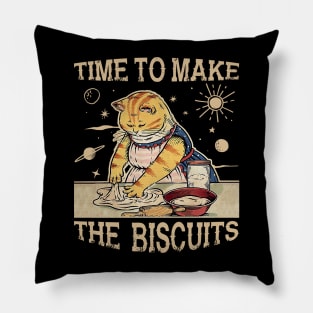 Cute Kitty Time To Make The Biscuits Cat Lover Universe Pillow