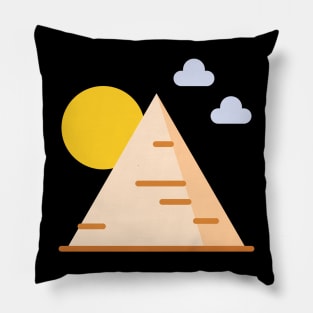 Pyramid Minimal Teachers Students Valentines day Pillow