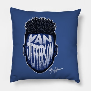 Van Jefferson Los Angeles R Player Silhouette Pillow