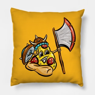 Warrior Viking Pizza Character Pepperoni Axe Gaul Pillow