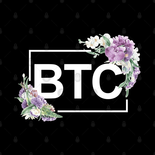 Bitcoin Orchid Border White by felixbunny