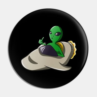 Alien Rocket Spaceship Ufo Space Sci-Fi Pin