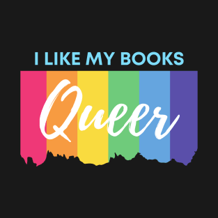 Queer Books Rainbow Pride T-Shirt