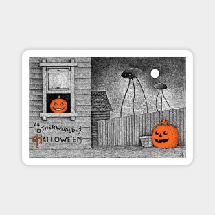 Tripod Trick-or-Treat Magnet