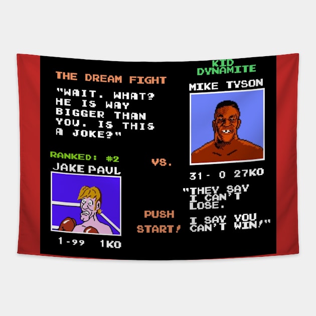 Tyson Vs Jake Paul Tapestry by Karambola