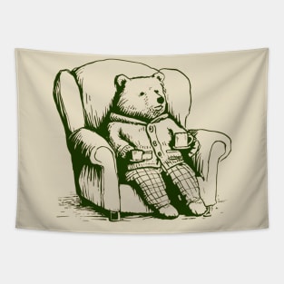 Relaxing Bear Tapestry