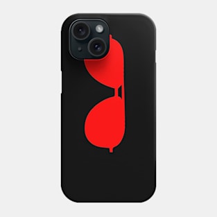 red glasses Phone Case