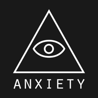 Anxiety - Aesthetic Vaporwave Pyramid T-Shirt