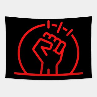 Freedom Fighter Red Tapestry