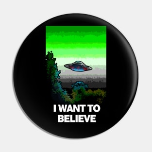 I WANT TO BELIEVE in AROMANTICS Pin