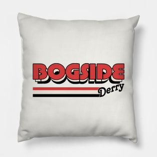 Bogside Derry / Retro Style Irish County Design Pillow