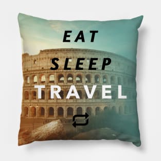 Eat Sleep Travel Repeat Pillow