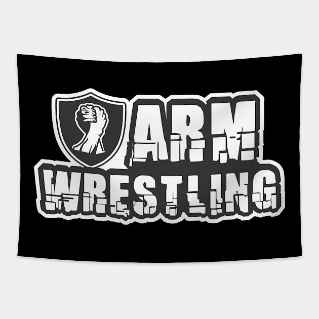 Arm Wrestling Tapestry by Dojaja