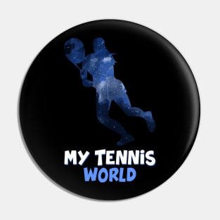 Tennis World Woman Pin