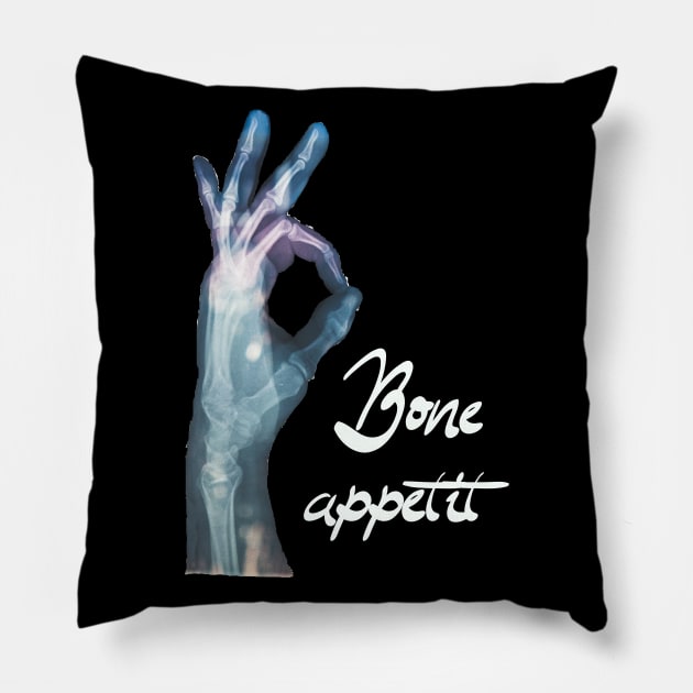 bone appetit Pillow by livealifeshop